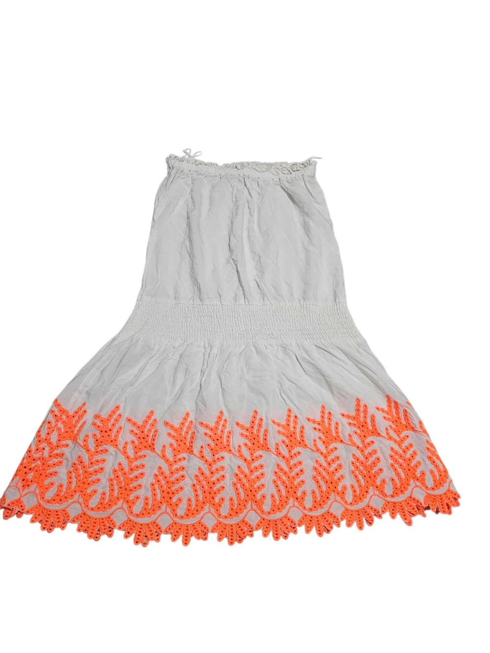 Ramy Brook White Strapless Embroidered Dress Womens